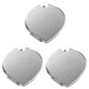 DOITOOL 3pcs Mini Compact Mirror Cute Pocket Size Makeup Mirror Heart Shape Design for Travel Business Trips and Everyday Use view 4