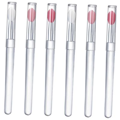 POPETPOP 12pcs Multi-purpose Lip Makeup Brush Lipstick Brush Silicone Makeup Applicator Lip Scrubber Eyeshadow Applicators