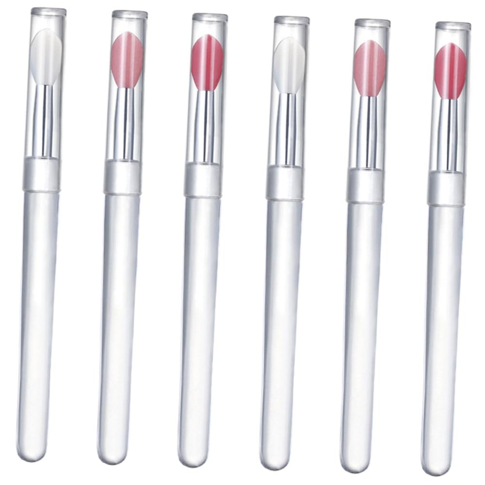 POPETPOP 12pcs Multi-purpose Lip Makeup Brush Lipstick Brush Silicone Makeup Applicator Lip Scrubber Eyeshadow Applicators