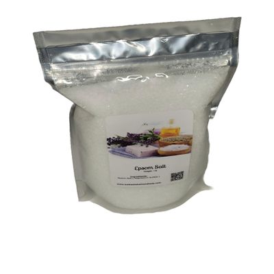 Aromatherapy Epsom Salt | Essential Oils | 10 Scents | 4 Sizes (Lemon, 1lb Bag)