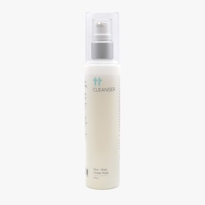 Cleanser, Face + Body Wash: All-natural, sensitive skin nourishing cream wash with zero residue