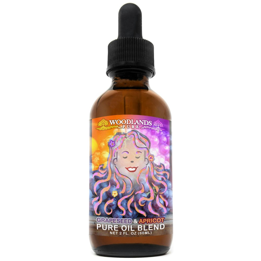 Woodlands Pure Grapeseed and Apricot Oil Blend (2oz), Brown