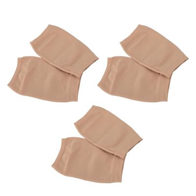 3 Pairs Moisturizing Gel Heel Socks, Soft Breathable Open Toe Heel Repair for Cracked Heels, Dry Hard Heel Care (Dark Skin Color)