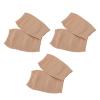 3 Pairs Moisturizing Gel Heel Socks, Soft Breathable Open Toe Heel Repair for Cracked Heels, Dry Hard Heel Care (Dark Skin Color) view 1