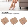 3 Pairs Moisturizing Gel Heel Socks, Soft Breathable Open Toe Heel Repair for Cracked Heels, Dry Hard Heel Care (Dark Skin Color) view 4