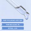 20% Pure Hyaluronic Acid + Red Algae Serum  Anti-Aging, Hydrating, Collagen Boost  Retinol, Vitamin C, CoQ10, Tea Tree Oil  Brightening, UV Protection  For All Skin Types. 30 mL / 1 fl. Oz view 2