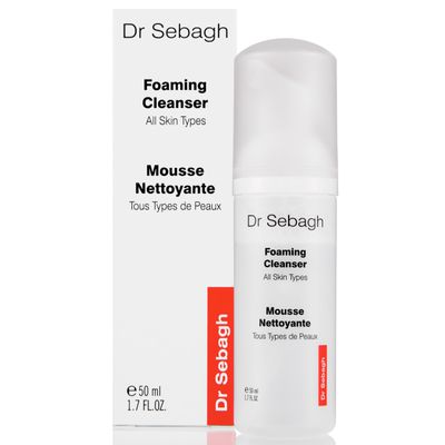Dr Sebagh 2-in-1 Toner & Cleanser (1.7 fl oz) - Gentle Face Wash - Deep Pore Cleanser & Makeup Remover - Foam Cleanser for Oily Skin - Award-Winning