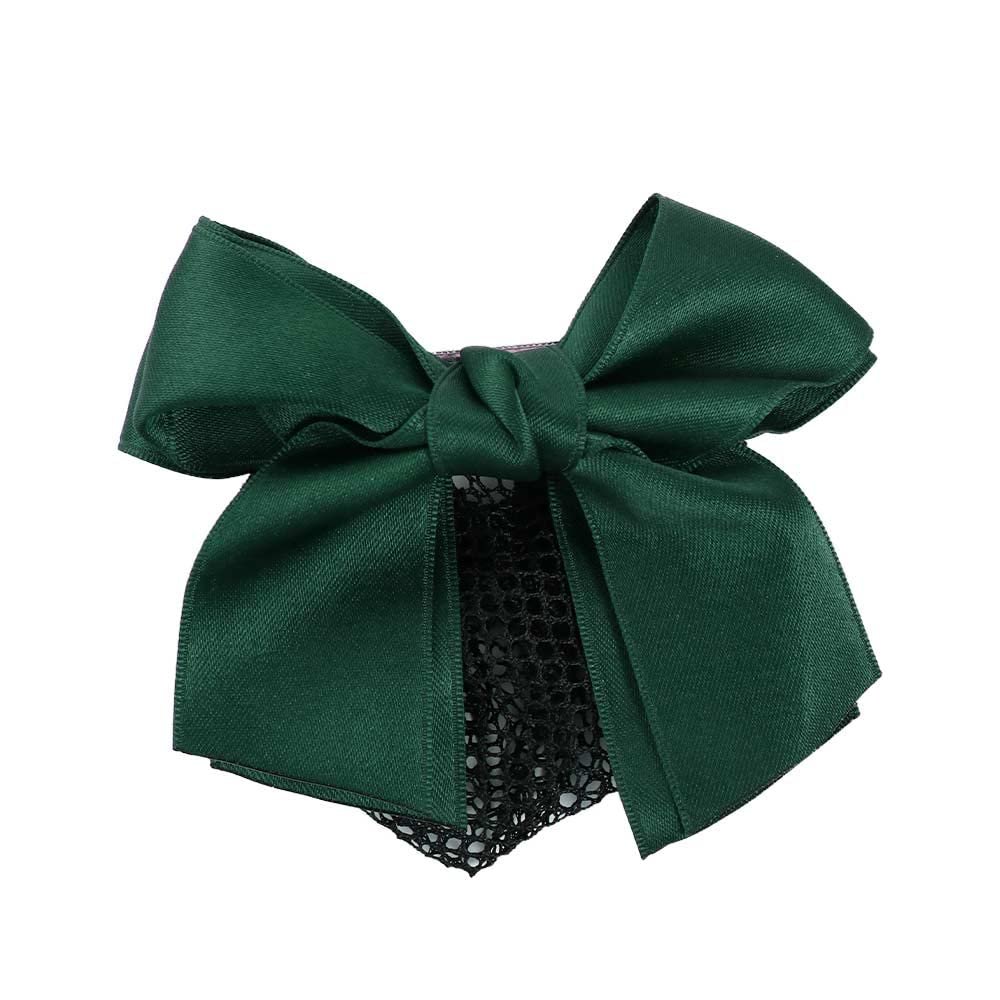 Bowknot Bun Cover for Women, Bowknot Hair Snood Women Hair Bun Cover Net Snood Hairnet Bow Snood Bun Cover Net(A,green)