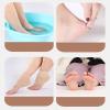 3 Pairs Moisturizing Gel Heel Socks, Soft Breathable Open Toe Heel Repair for Cracked Heels, Dry Hard Heel Care (Flesh Pink) view 3