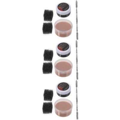 FRCOLOR 3sets Scab Blood Halloween Party Makeup Wax Realistic Scar Modeling Kit