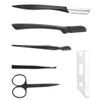 FRCOLOR 2sets Womens Eyebrow Trimmer Electric Grooming Set Comb Tweezers Scissors Shaper Portable Makeup Tool Kit for Home Travel view 3