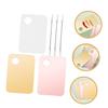 Beatifufu 3sets Makeup Mixing Palette for Foundation Eyeshadow with Spatulas Color Mixing Kits for Professional Personal Use Durable Easy-clean Materials Versatile Set view 2