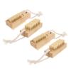 FOMIYES 4pcs Bamboo Nail Brush for Fingernail and Toenail Cleaning Portable Scrubbing Brushes for Manicure and Pedicure Safe for Skin Ergonomic Grip for Nail Care view 1