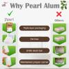 Pearl Shaving Alum Bar (Fitkari) - 100g | 100% Pure Natural Alum Stone | Gentle & Effective Aftershave| Ideal for Razor Burn Relief | Chemical-Free Shaving Aid, white view 3