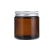 1Pack Empty Amber Glass Round Jars Bottles With White Lids Empty Cosmetic Containers Glass Jars Prefect For Cosmetics And Candle Cream Lotion(100ml) Home Tool view 1