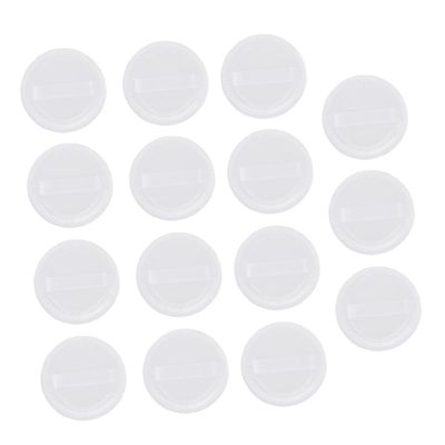 NOLITOY 15pcs Simple Velour Rounded Makeup Powder Puff for Applicator for Loose Powder and Foundation for Daily Use and Gifting