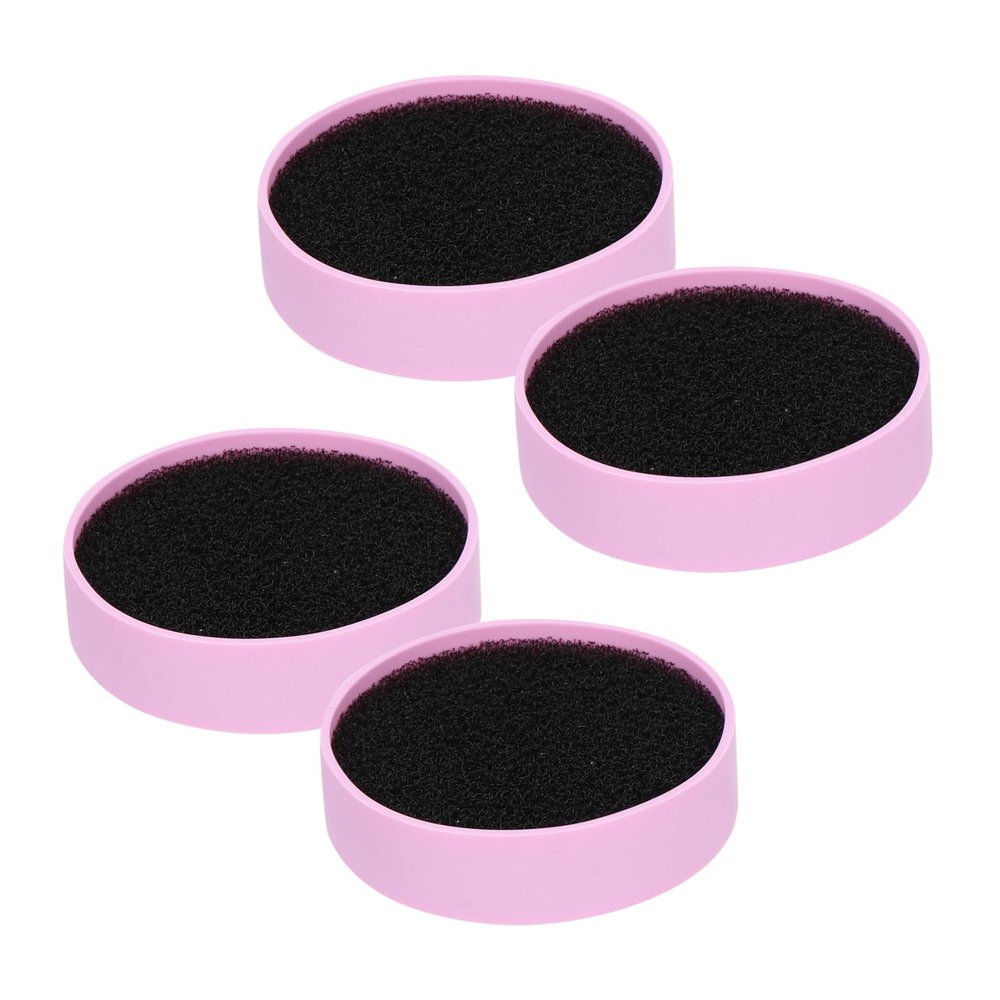 NOLITOY 4pcs Makeup Brush Cleaning Sponge Pad Eyeshadow Blush Cleaner Remove Powder Easily for Dry Cosmetics