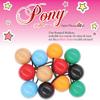 2 Pcs 42mm Large Ball Knockers Hair Ties Ponytail Holders Hair Accessories for Girls Kids Toddler (Burgundy) view 3