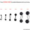 2 Pcs 42mm Large Ball Knockers Hair Ties Ponytail Holders Hair Accessories for Girls Kids Toddler (Burgundy) view 4
