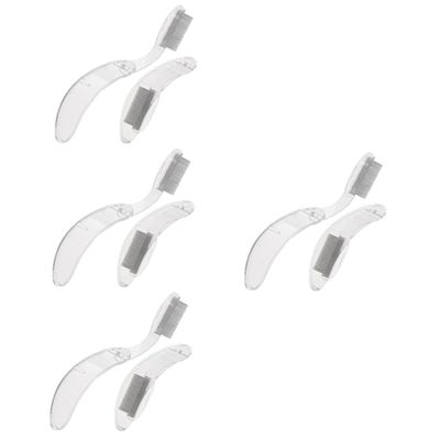 NOLITOY 8pcs Eyelash and Eyebrow Comb Portable Metal Makeup Tools for Girls Reusable Eyelash Separator and Eyebrow Grooming Brush for Daily Use and Travel