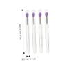 balacoo 24pcs Eyeshadow Applicators with Lid Transparent Handle Cover for Lipstick and Eyeshadow Application Travel-friendly Makeup Tools for Professional Personal Use view 2