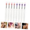balacoo 24pcs Eyeshadow Applicators with Lid Transparent Handle Cover for Lipstick and Eyeshadow Application Travel-friendly Makeup Tools for Professional Personal Use view 4