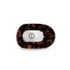 TELETIES - Medium Flat Round Clip - Strong Grip, Bendable Teeth, Comfortable Curved Design - For Lying Down, Yoga, Driving & More - Ideal for Medium-Thick Hair - For All Hair Textures - Tortoise view 1