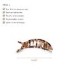 TELETIES - Small Flat Round Clip - Strong Grip, Bendable Teeth, Comfortable Curved Design - For Lying Down, Yoga, Driving & More - Ideal for Thin-Medium Hair - For All Hair Textures - Blonde Tortoise view 2