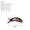 TELETIES - Small Flat Round Clip - Strong Grip, Bendable Teeth, Comfortable Curved Design - For Lying Down, Yoga, Driving & More - Ideal for Thin-Medium Hair - For All Hair Textures - Tortoise view 2