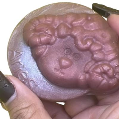 Aries Soap, Crystal Inside Soap, Gemstone Soap, Fireside, Zodiac Soap, Horoscope Gift, Vegan Bar Soap, Astrology, Red Jasper Soap