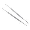FRCOLOR 9pcs Stainless Steel Cuticle Peeler and Nail Cleaner Double-sided Toenail Remover Tools for Home Salon -skid Handle for Easy view 2