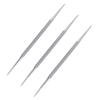 FRCOLOR 9pcs Stainless Steel Cuticle Peeler and Nail Cleaner Double-sided Toenail Remover Tools for Home Salon -skid Handle for Easy view 3