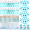 Zhehao 80 Pcs Lash Shampoo Bottle Brushes Kit 20 Foam Pump Dispensers 20 Lash Shampoo Brushes 20 Eyelash Aftercare Bag 20 Cleaning Pipes, Eyelash Extension Supplies(Blue) view 1