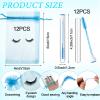 Zhehao 80 Pcs Lash Shampoo Bottle Brushes Kit 20 Foam Pump Dispensers 20 Lash Shampoo Brushes 20 Eyelash Aftercare Bag 20 Cleaning Pipes, Eyelash Extension Supplies(Blue) view 3