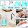 Zhehao 80 Pcs Lash Shampoo Bottle Brushes Kit 20 Foam Pump Dispensers 20 Lash Shampoo Brushes 20 Eyelash Aftercare Bag 20 Cleaning Pipes, Eyelash Extension Supplies(Blue) view 4