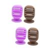 NOLITOY 4pcs Silicone Makeup Puff Holder Portable Foundation Sponge Container for Travel Practical Sponge Rack Fast Drying Design for Home and Go Use view 1