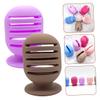 NOLITOY 4pcs Silicone Makeup Puff Holder Portable Foundation Sponge Container for Travel Practical Sponge Rack Fast Drying Design for Home and Go Use view 4