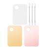 FOMIYES 3sets Makeup Mixing Palette with Spatulas of Color Mixing Plates for Foundation Blush More Makeup Tools for Professional Looks view 3