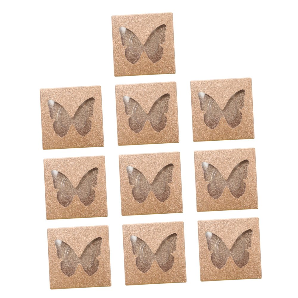 NOLITOY 30pcs False Eyelash Packaging Box Creative Container for Eyelash Organizer Delicate Design Window for Storage and Display of False Lashes