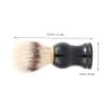 FOMIYES 3pcs Men's Shaving Brush Comfortable Handle Bristles for Beard Care and Cleansing Grooming Tool for Daily Use Black view 3