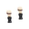 FOMIYES 2pcs Men's Shaving Brush Comfortable Handle Material Beard Cleansing Tool for Daily Grooming and Personal Care for view 1
