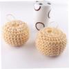 NOLITOY 5pcs Sisal Bathing Balls Set Scrubber for Gentle Exfoliation for Shower Use to Remove Dead Skin Bathing Accessory view 3