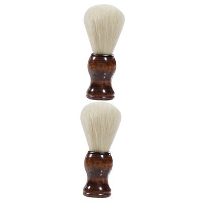 FOMIYES 2pcs Shaving Brush Beard Brush Comb Men Hair Bowl Beard Detangler for Men Cleaner Professional Skin-friendly Portable Styling