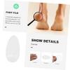 NOLITOY Foot File Glass Foot Scrubber Dead Skin Removal Tool Remover for Feet Foot Care Supply Sun Patterned Silicone view 2