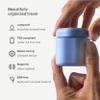 Cadence Travel Containers - Body Care Capsule Set - Magnetic Containers with Lids,Carry On Travel Essentials for Women/Men - 3 Flex Mediums (1.32oz) - Body Wash, Lotion & Sun Icon Labels - Evergreen view 2