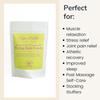 Cape Saltie  Massage Beauty Epsom Salt & Coconut Oil Fizzing Bath Powder in Raspberry Ripple (1 Bag, 15 oz, 3-5 Soak Experiences) | Soothe Muscles & Aches | Colorful, Aromatic Raspberry & Lemon Fizz view 2