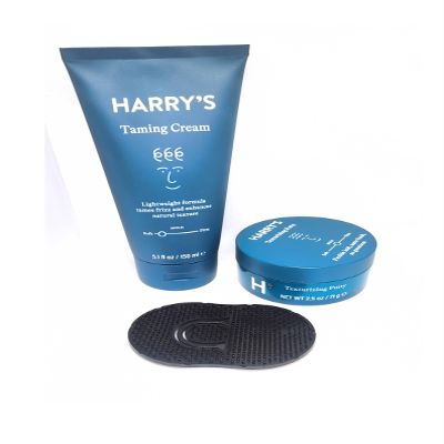 Yaco Designs: Style Harrys Hair Taming Cream+Texturizing Hair Putty for Men+bundled pocket comb