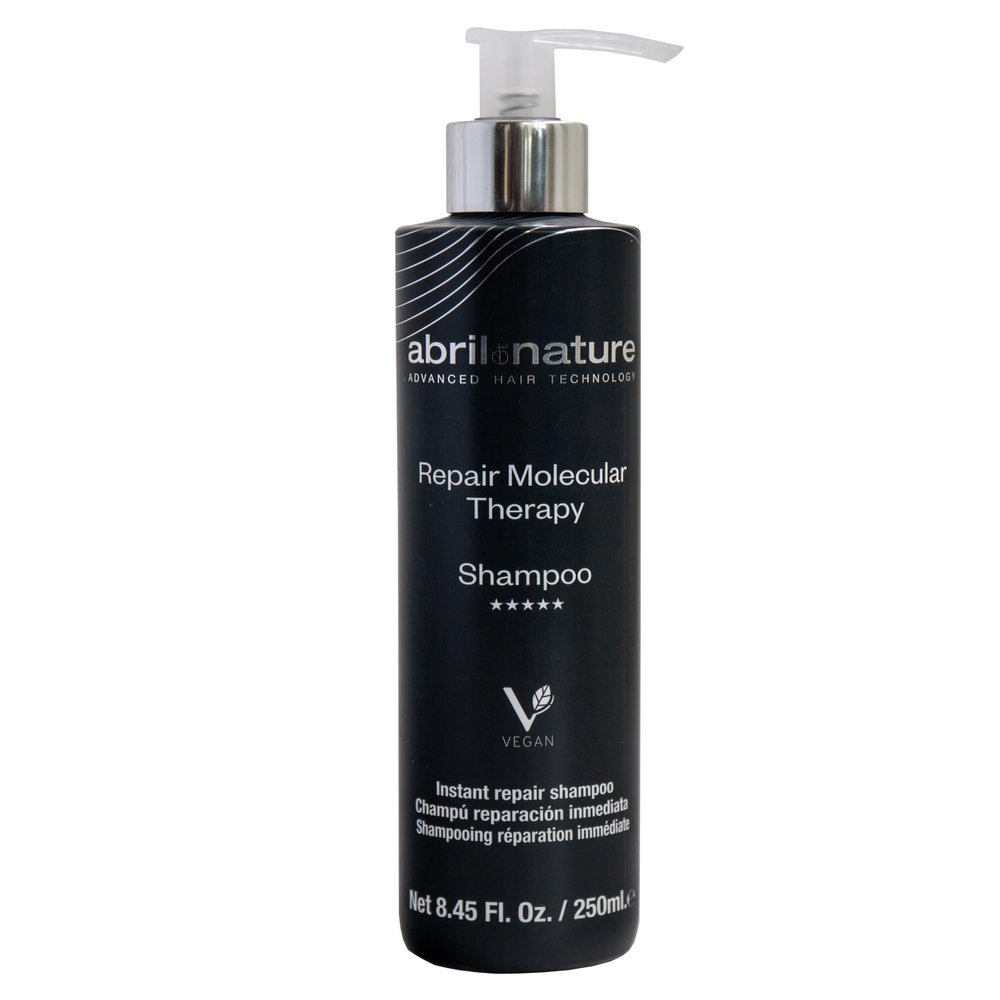 abril et nature - Professional Shampoo Molecular Therapy - For Extremely Damaged, Overprocessed, or Aging Hair - Restructures, Repairs, and Fills the Hair Fiber - Healthy and Strong Hair - 250 ml