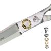 6" Barber Hairdressing Scissors Salon Hairdresser Straight Edge Razor Sharp Thinning Scissors Haircut Shears Professional Hair Cutting Tools (Size : Cutting) view 2