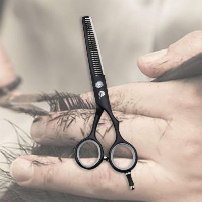 5.5" Straight Edge Razor Sharp Scissor Professional Hairdressing Scissors Texturizing Thinning Shears Styling Hair for Women Men (Color : Thinning)